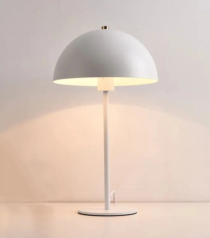 Modern Mushroom Table Lamp - Creative Iron Art Desk Lamp, Minimalist Decorative Bedside Light for Bedroom, Living Room, Study, or Home Office