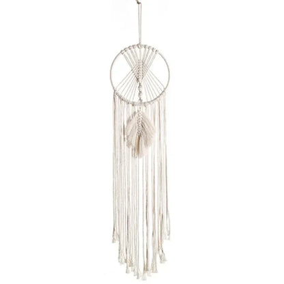 Large Macrame Dream Catcher Wall Tapestry - Bohemian Design, Boho Wall Hanging for Bedroom, Living Room & Dorm Room Decor 